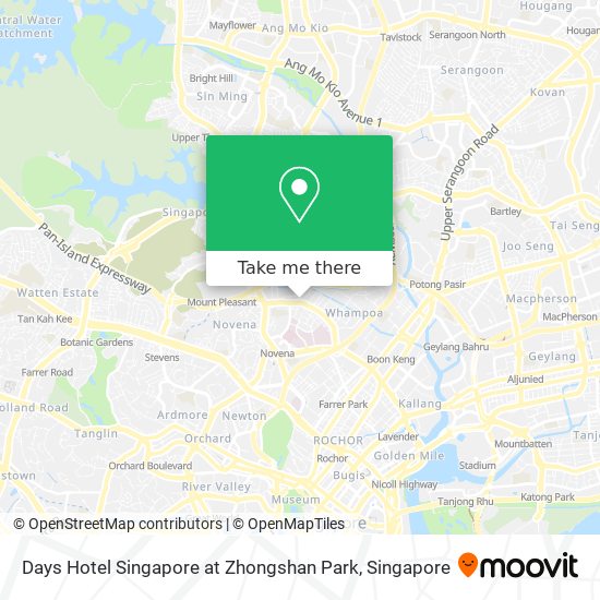 Days Hotel Singapore at Zhongshan Park map