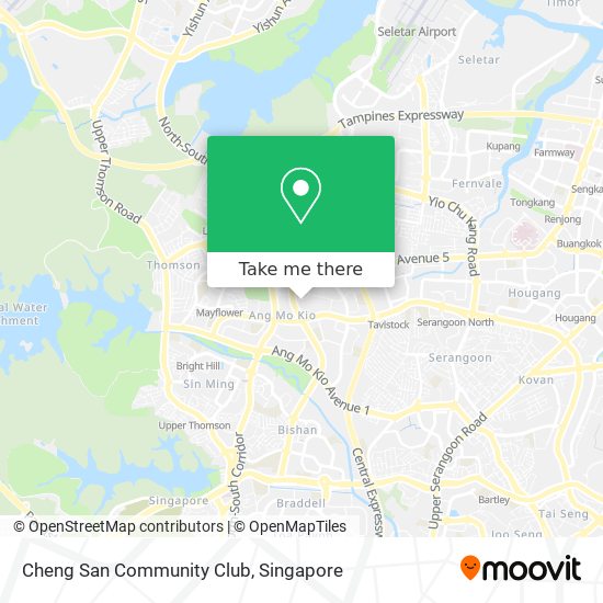 Cheng San Community Club map