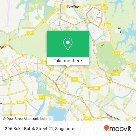 206 Bukit Batok Street 21 map