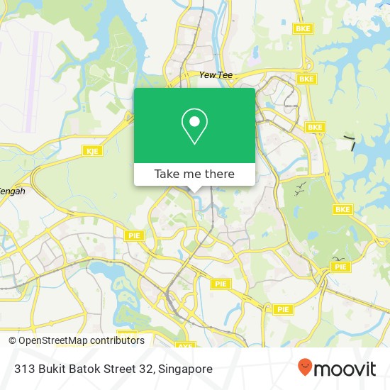 313 Bukit Batok Street 32 map
