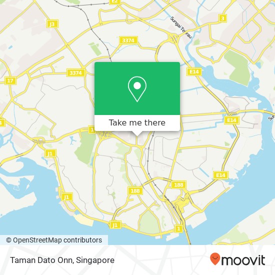 Taman Dato Onn map