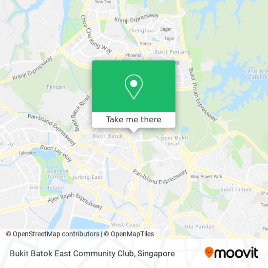 Bukit Batok East Community Club map