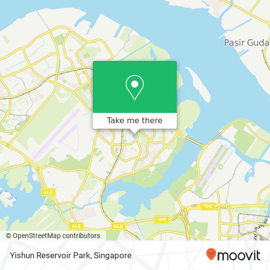 Yishun Reservoir Park map