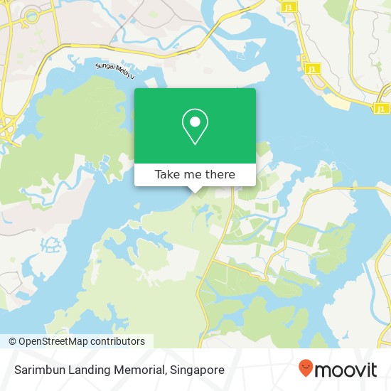 Sarimbun Landing Memorial map
