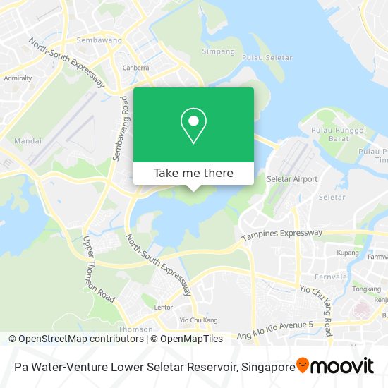 Pa Water-Venture Lower Seletar Reservoir map