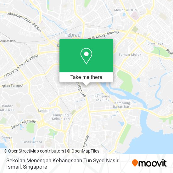 Sekolah Menengah Kebangsaan Tun Syed Nasir Ismail map
