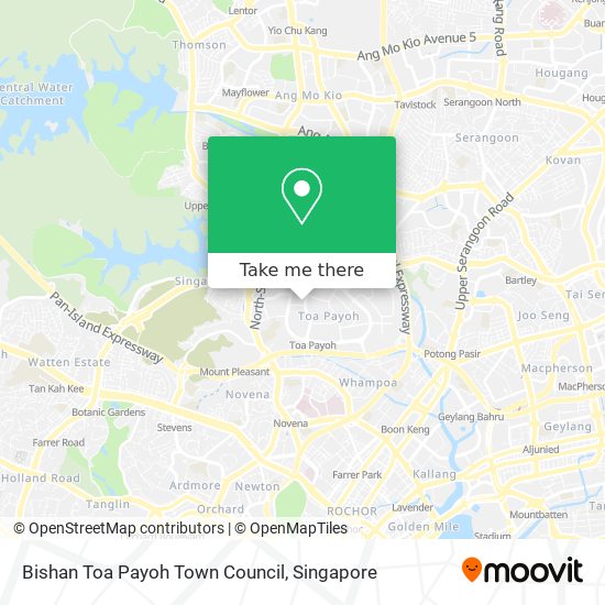 Bishan Toa Payoh Town Council map