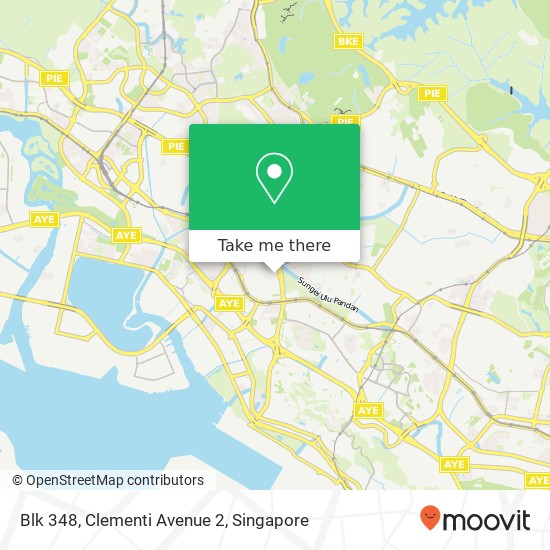 Blk 348, Clementi Avenue 2 map