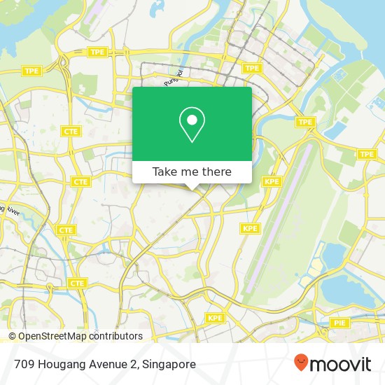 709 Hougang Avenue 2 map