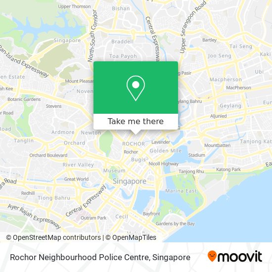 Rochor Neighbourhood Police Centre map