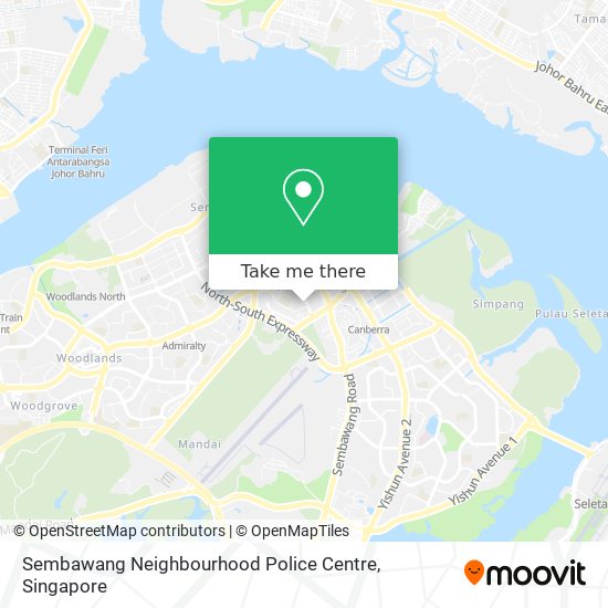 Sembawang Neighbourhood Police Centre map