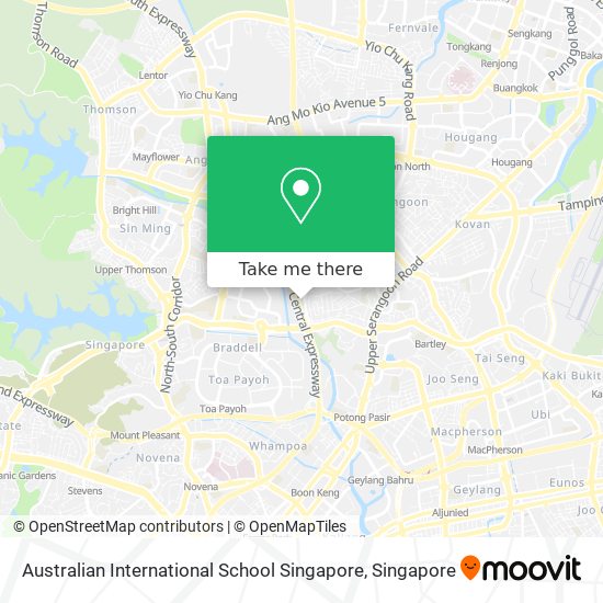 Australian International School Singapore map