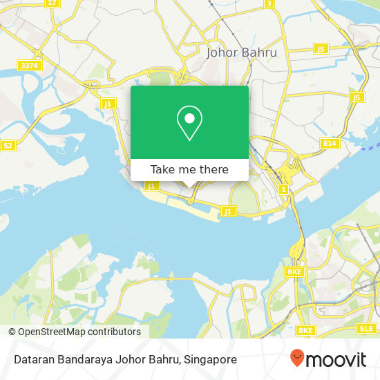 Dataran Bandaraya Johor Bahru map