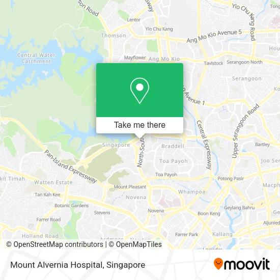 Mount Alvernia Hospital map