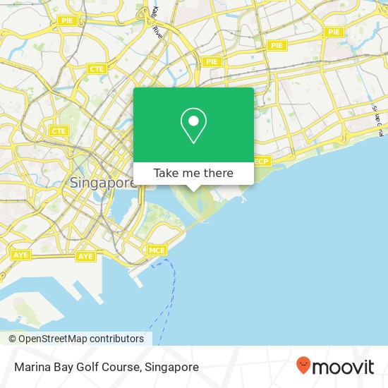 Marina Bay Golf Course map