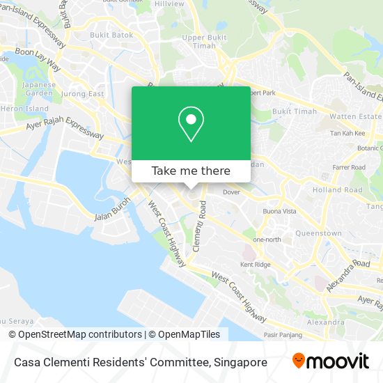Casa Clementi Residents' Committee map