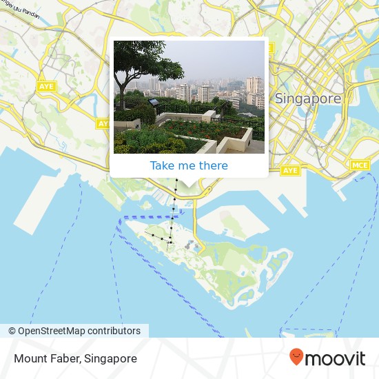 Mount Faber map