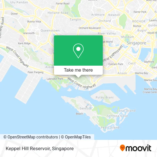Keppel Hill Reservoir map