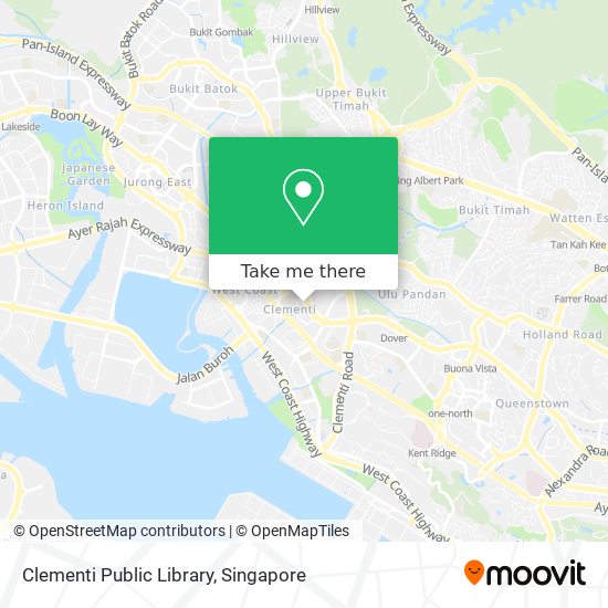 Clementi Public Library map