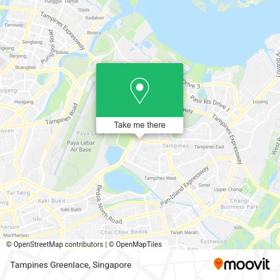 Tampines Greenlace map