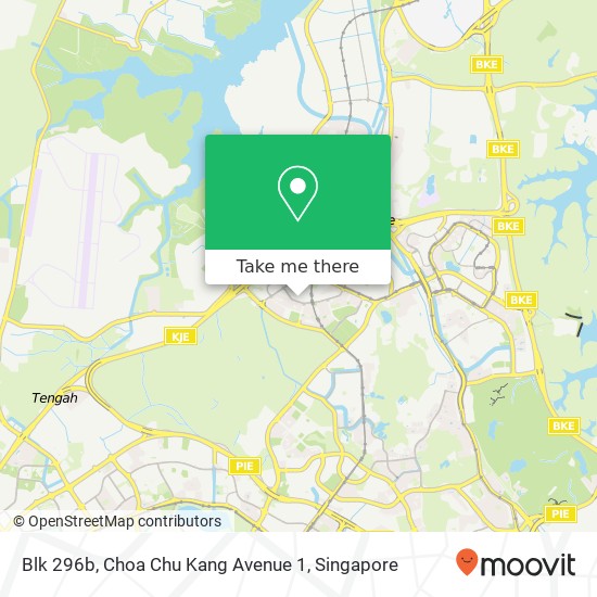 Blk 296b, Choa Chu Kang Avenue 1 map