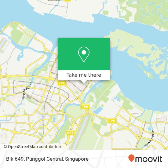 Blk 649, Punggol Central map