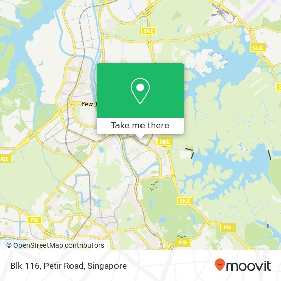 Blk 116, Petir Road地图