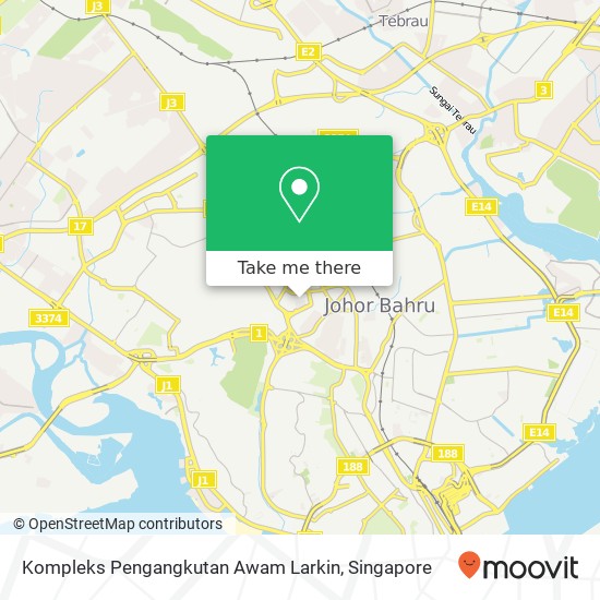 Kompleks Pengangkutan Awam Larkin map