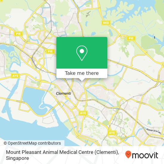 Mount Pleasant Animal Medical Centre (Clementi) map