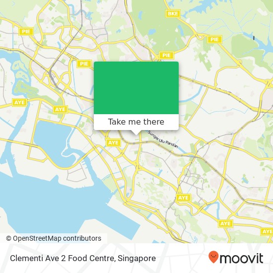 Clementi Ave 2 Food Centre map