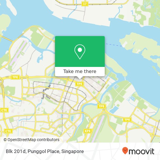 Blk 201d, Punggol Place map