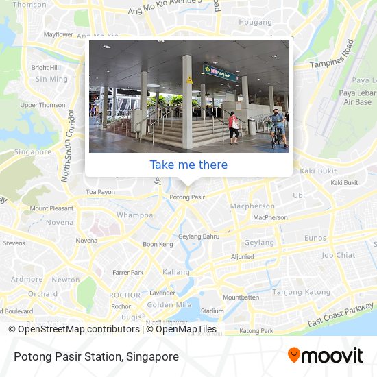 Potong Pasir Station map