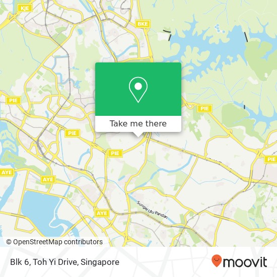 Blk 6, Toh Yi Drive map
