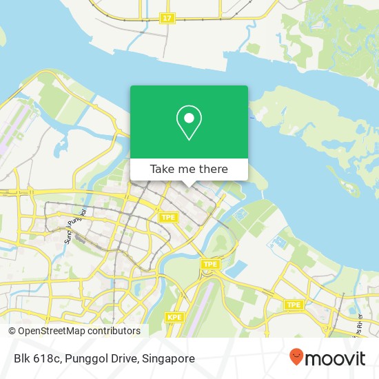 Blk 618c, Punggol Drive map
