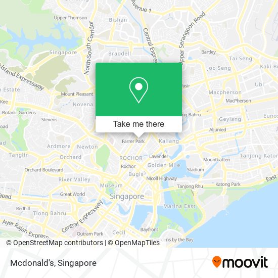 Mcdonald's map