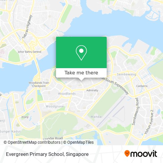 Evergreen Primary School map