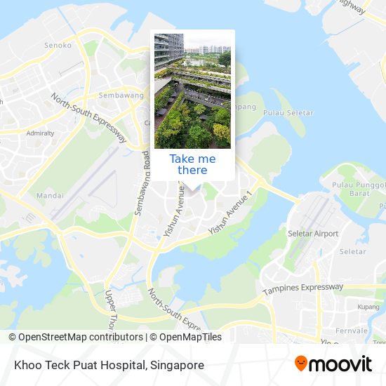 Khoo Teck Puat Hospital map