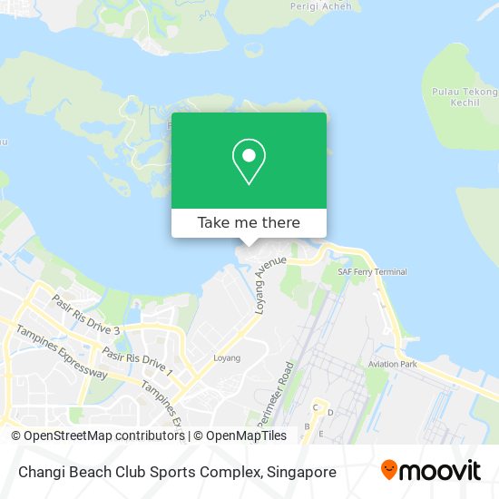 Changi Beach Club Sports Complex map
