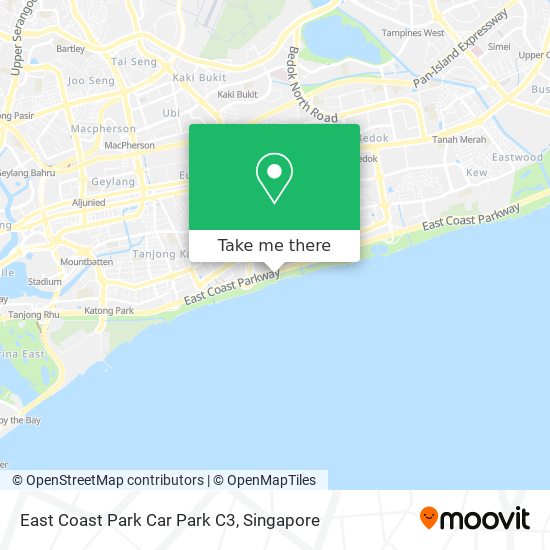 East Coast Park Car Park C3 map