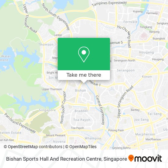 Bishan Sports Hall And Recreation Centre map