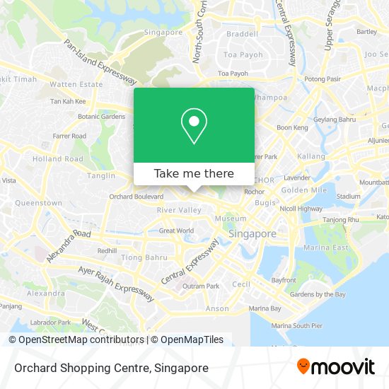 Orchard Shopping Centre map