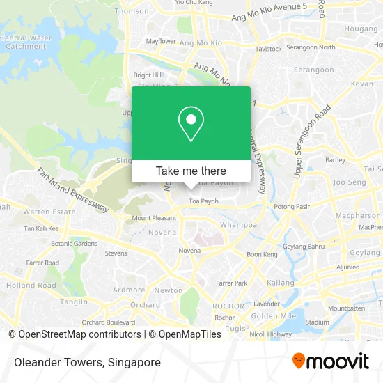 Oleander Towers map