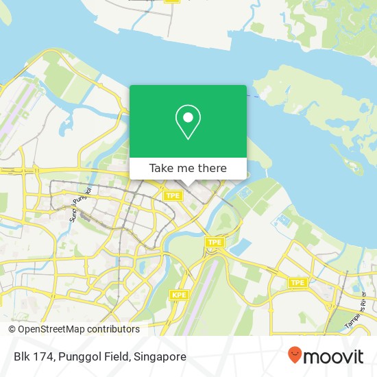 Blk 174, Punggol Field map