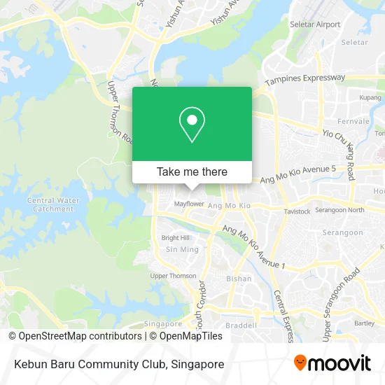 Kebun Baru Community Club map