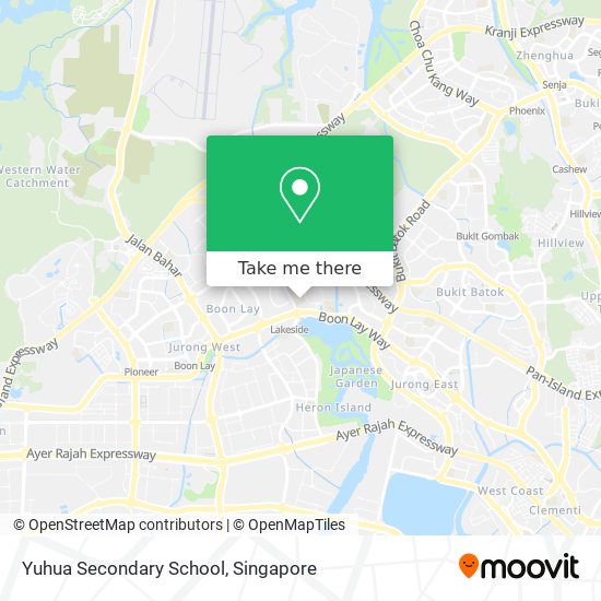 Yuhua Secondary School map