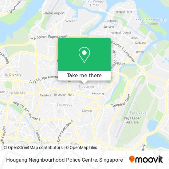 Hougang Neighbourhood Police Centre map