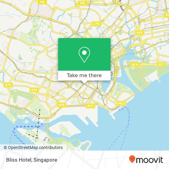 Bliss Hotel map