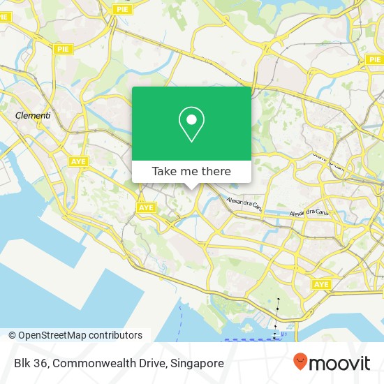 Blk 36, Commonwealth Drive map