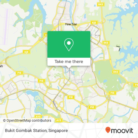 Bukit Gombak Station map
