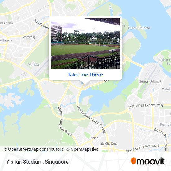 Yishun Stadium map